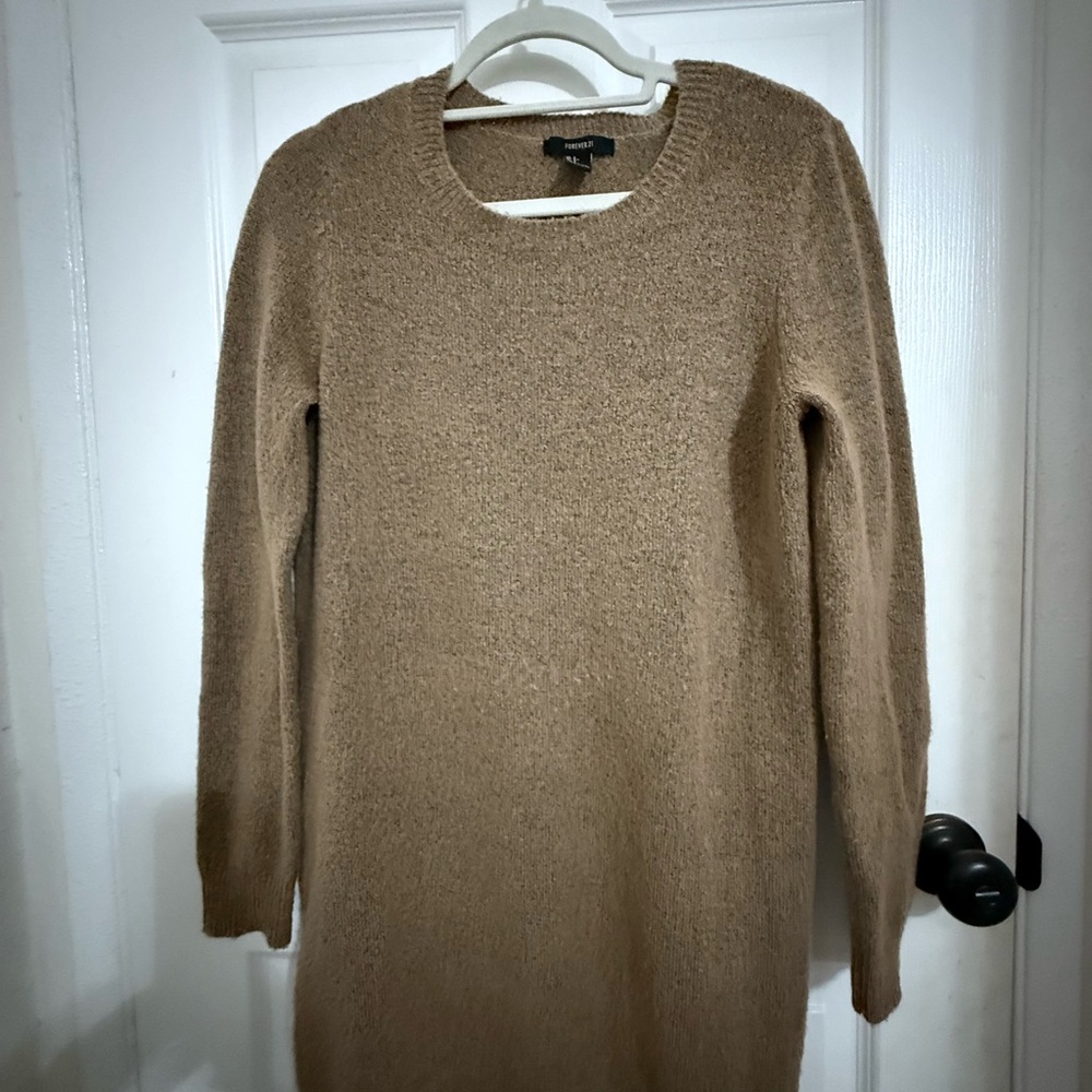 Forever 21 Warm Brown Knit Sweater